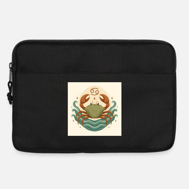 Zodiac Moon Crab Stylized - Laptop bag 13" - black