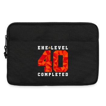 40e anniversaire de mariage - Sacoche pour ordinateur portable 13 pouces - noir - Devant
