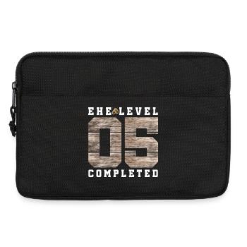 5e anniversaire de mariage - Sacoche pour ordinateur portable 13 pouces - noir - Devant