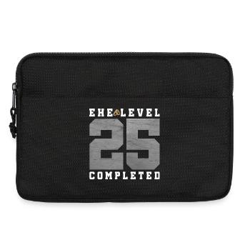 25. Hochzeitstag - Laptoptasche 13" - Schwarz - Vorne