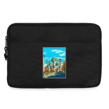 Sofia Bulgaria Vintage Travel Poster Cityscape WPA - Laptop bag 13" - black - Front