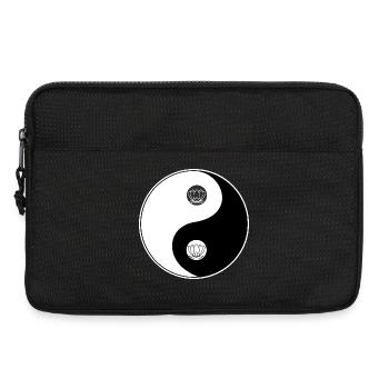Tao Yin Yang Lotus Motif - Sacoche pour ordinateur portable 13 pouces - noir - Devant