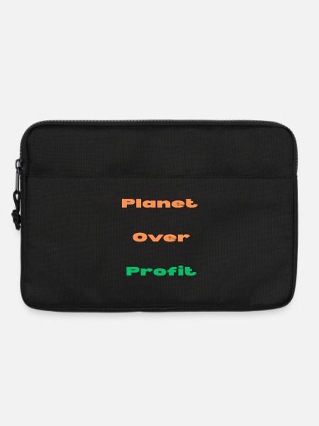 PLANET OVER PROFIT - Laptop bag 13" - black