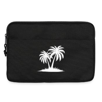 Palmenpower für die Seele und Sommer im Herzen - Laptoptasche 13" - Schwarz - Vorne