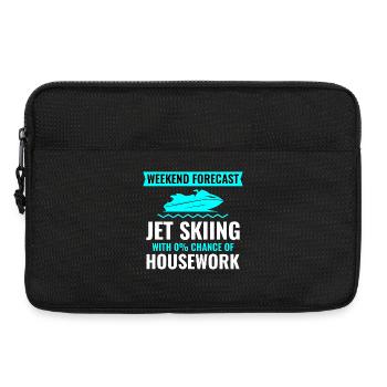 Prévisions du week-end Jet Ski Pas de travaux ménagers - Sacoche pour ordinateur portable 13 pouces - noir - Devant