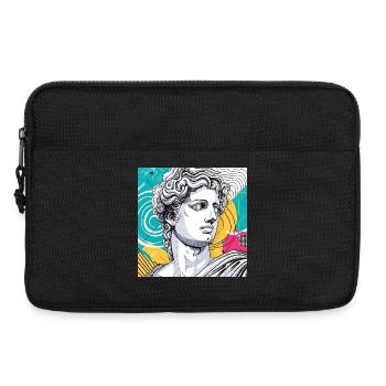 Colorful Abstract Mythology Statue - Laptop bag 13" - black - Front