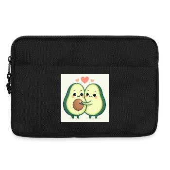 Cuddly Avocado Love Story I Avocado Love - Laptop bag 13" - black - Front