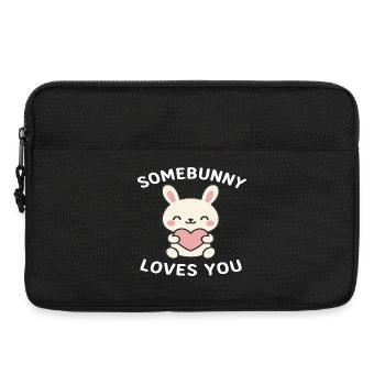 Fille lapin - Sacoche pour ordinateur portable 13 pouces - noir - Devant