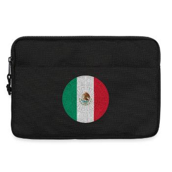 Drapeau mexicain style piétinement - Sacoche pour ordinateur portable 13 pouces - noir - Devant