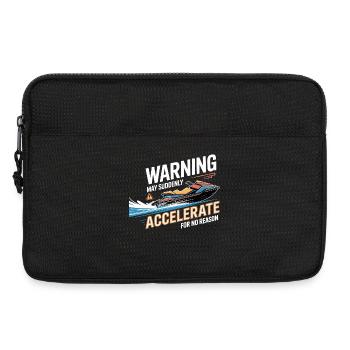 Jetski-Warnung kann ohne Grund beschleunigen - Laptoptasche 13" - Schwarz - Vorne