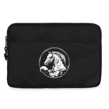 Cheval Boxer Boxe MMA - Sacoche pour ordinateur portable 13 pouces - noir - Devant