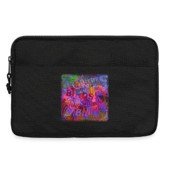 Worte & Vögel V1 - Laptoptasche 13" - Schwarz - Vorne