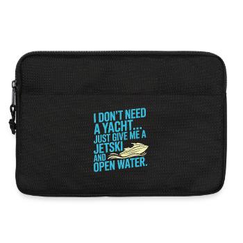 Jetski Ocean Freedom Rider Grafik - Laptoptasche 13" - Schwarz - Vorne