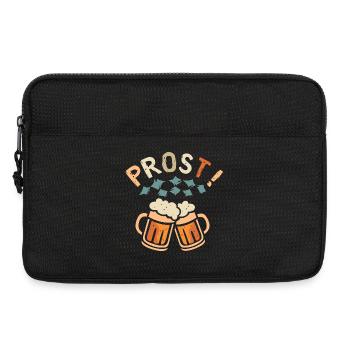 PROST! – Chopes à bière en mousse de style bavarois - Sacoche pour ordinateur portable 13 pouces - noir - Devant