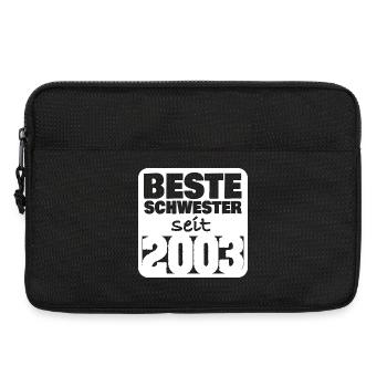 Schwester 2003 - Laptoptasche 13" - Schwarz - Vorne