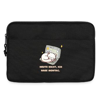 Not today, it's Monday - Laptop bag 13" - black - Front