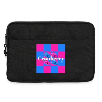 Motifs de baies vibrants sur fond de bloc de couleur - Sacoche pour ordinateur portable 13 pouces - noir - Devant