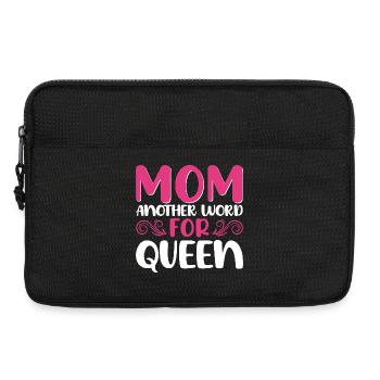 Mother Queen Saying Design - Laptop bag 13" - black - Front