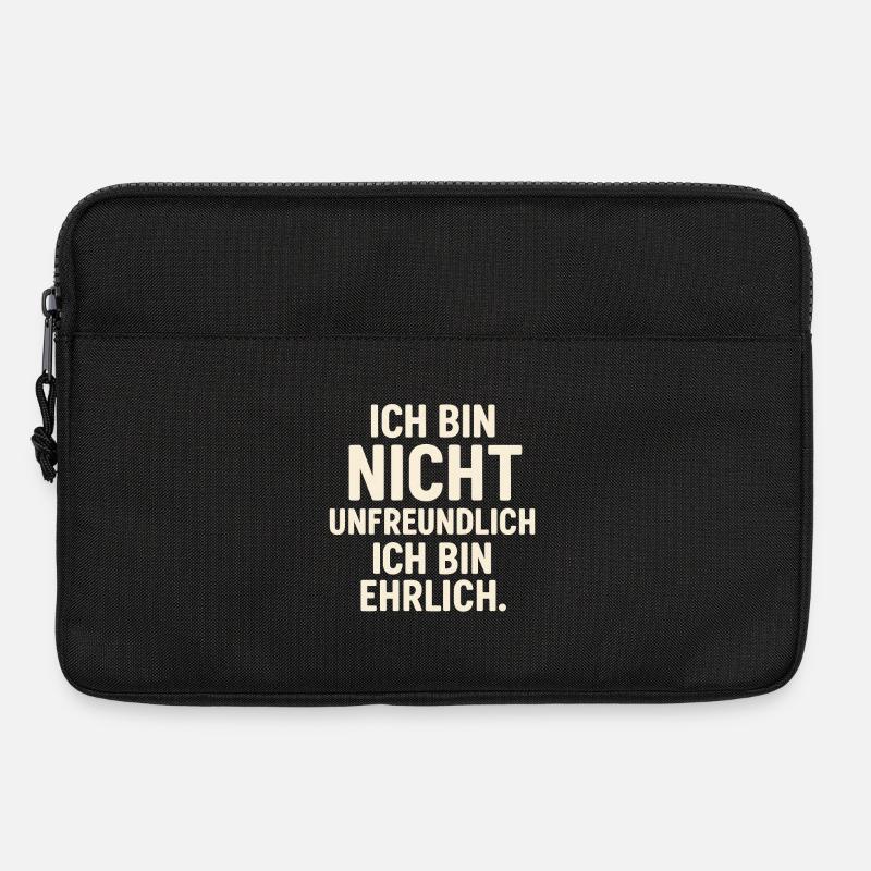 Honest Unfriendly - Bright - Laptop bag 13" - black