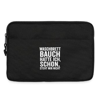 Waschküche Humor Spruch - Laptoptasche 13" - Schwarz - Vorne