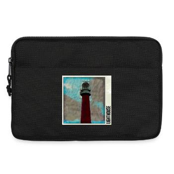 Lighthouse in the storm - Laptop bag 13" - black - Front