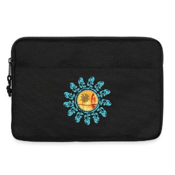 Beach and sunset in boho style - Laptop bag 13" - black - Front