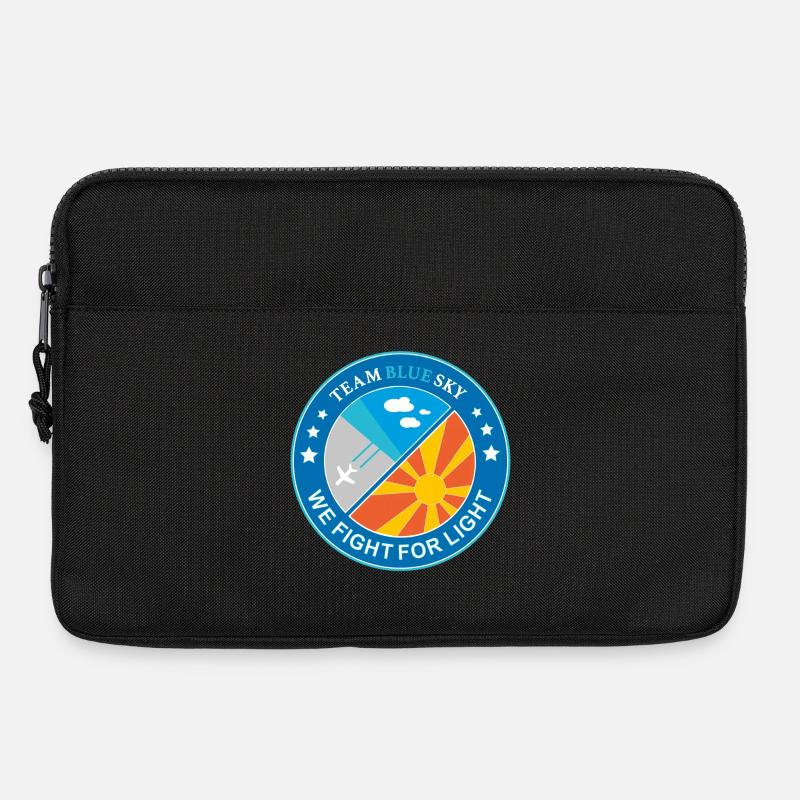 Lichtkrieger Abzeichen Sommer Sonne blauer Himmel - Laptoptasche 13" - Schwarz