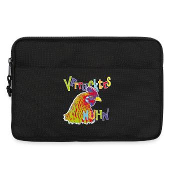 Colorful Crazy Chicken - Laptop bag 13" - black - Front