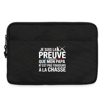 Citation humoristique bébé  - Sacoche pour ordinateur portable 13 pouces - noir - Devant