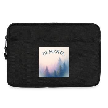 Paysage forestier avec lettrage Dumenta - Sacoche pour ordinateur portable 13 pouces - noir - Devant