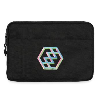 Abstraktes Bunte Hexagonmuster - Laptoptasche 13" - Schwarz - Vorne
