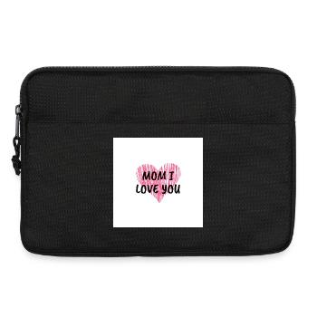 Mom I love U - Laptop bag 13" - black - Front