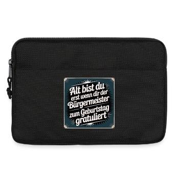 You are only old - funny birthday saying - Laptop bag 13" - black - Front