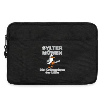 Sylt Seagulls Grey :Design by Dekoinsel Sylt - Sacoche pour ordinateur portable 13 pouces - noir - Devant