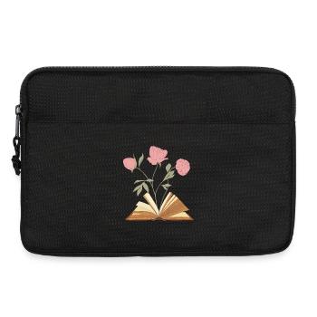 Conception d’illustration de livre floral - Sacoche pour ordinateur portable 13 pouces - noir - Devant
