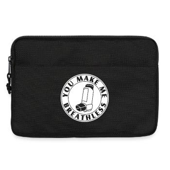 You Leave Me Speechless – Asthma Flirt & Nerd - Laptop bag 13" - black - Front