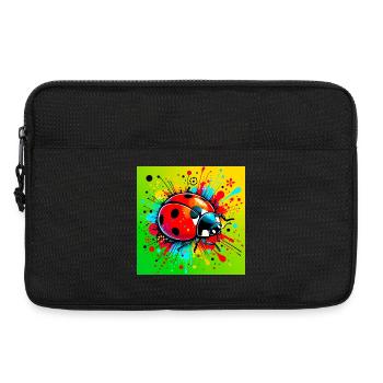 Marienkäfer - Laptoptasche 13" - Schwarz - Vorne
