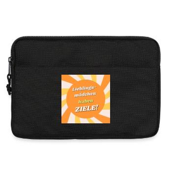 Fille préférée - Cibles dans l’illustration du soleil - Sacoche pour ordinateur portable 13 pouces - noir - Devant