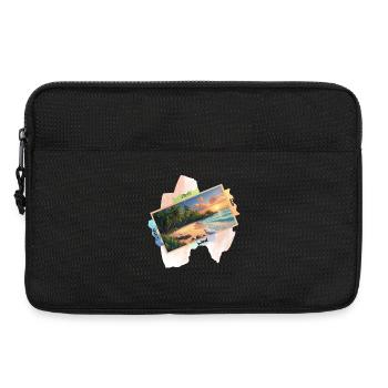 Natur Strand Bild niedliches Sommerdesign - Laptoptasche 13" - Schwarz - Vorne