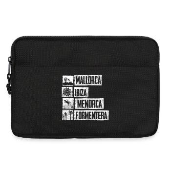 Urban Street Art Mallorca Ibiza Motive - Laptoptasche 13" - Schwarz - Vorne