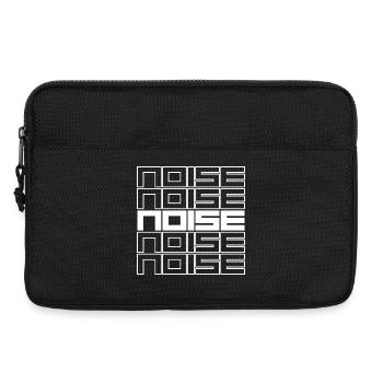 Noise Geometric Typography Bold Pattern - Laptop bag 13" - black - Front