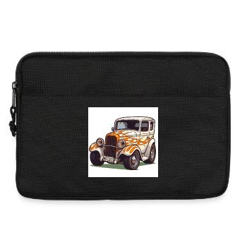 Voiture Hot Rod vintage - Sacoche pour ordinateur portable 13 pouces - noir - Devant