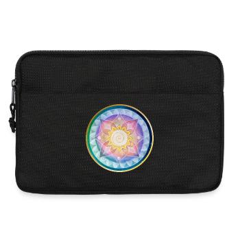 Conception harmonieuse de la méditation mandala - Sacoche pour ordinateur portable 13 pouces - noir - Devant