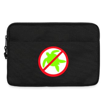 Keine Wasserschildkröte Verboten Schild Zone gegen - Laptoptasche 13" - Schwarz - Vorne