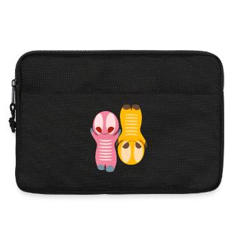 Cute kawaii figure - Laptop bag 13" - black - Front