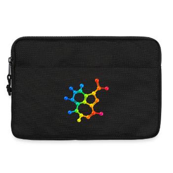 Trippy acid has visual effect - Laptop bag 13" - black - Front