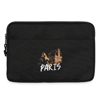 Paris architecture and statue - Laptop bag 13" - black - Front