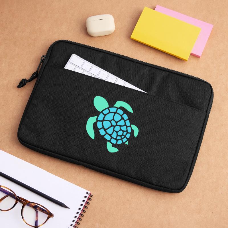 Turtle Logo Turtle Shell Pattern Icon Laptop bag 13"