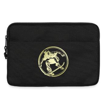 Skateboarding Silhouette Skateboard - Laptop bag 13" - black - Front