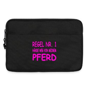 Pferde - Laptoptasche 13" - Schwarz - Vorne